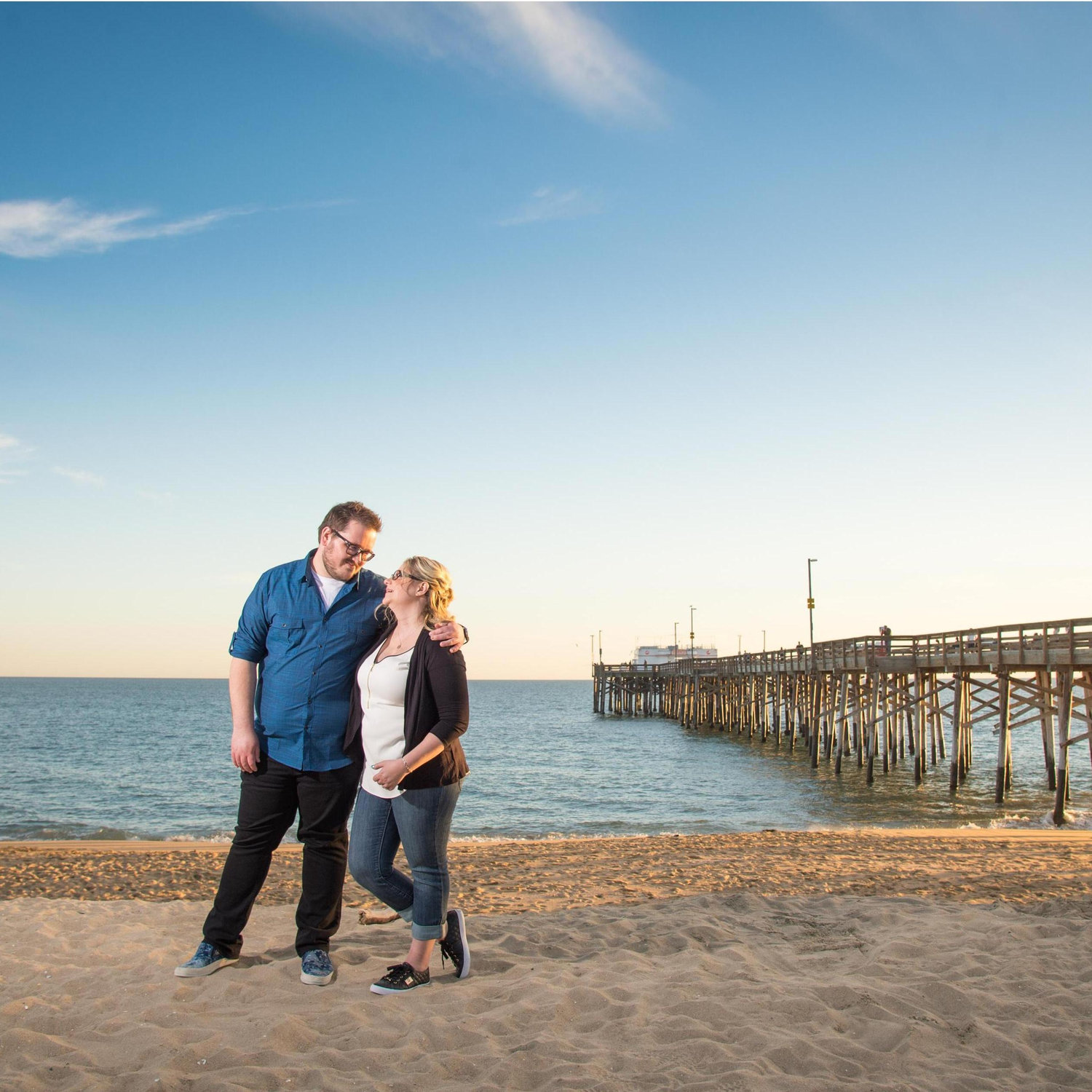 In love by the pier