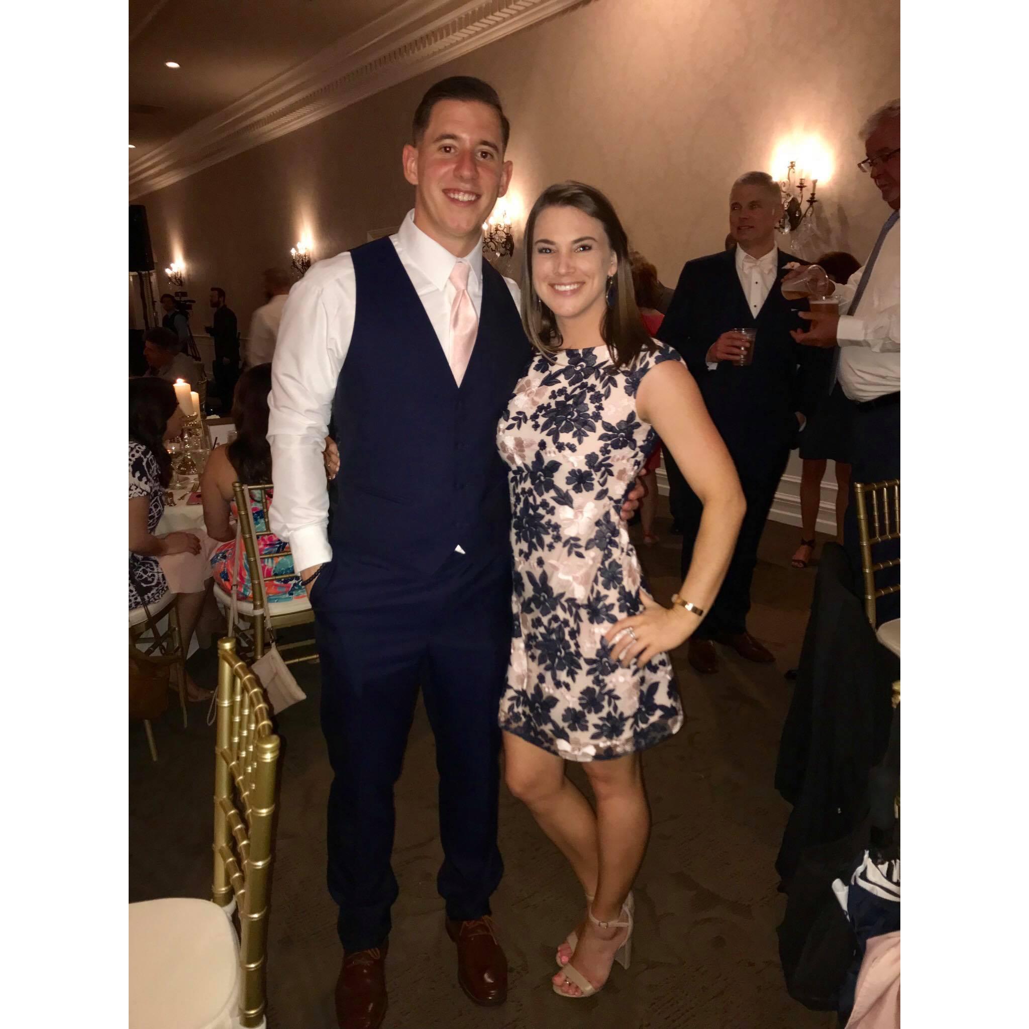 Our first wedding together