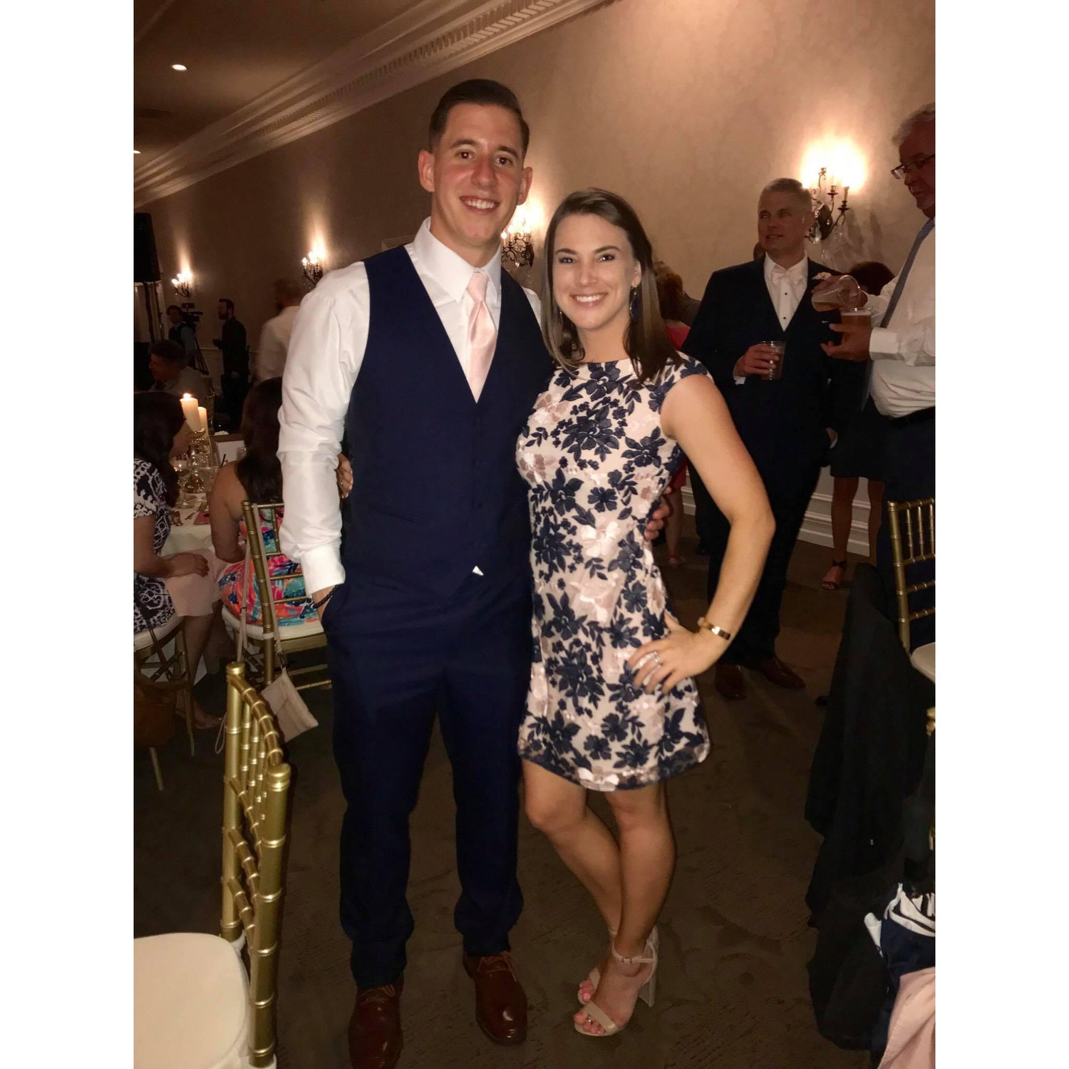 Our first wedding together