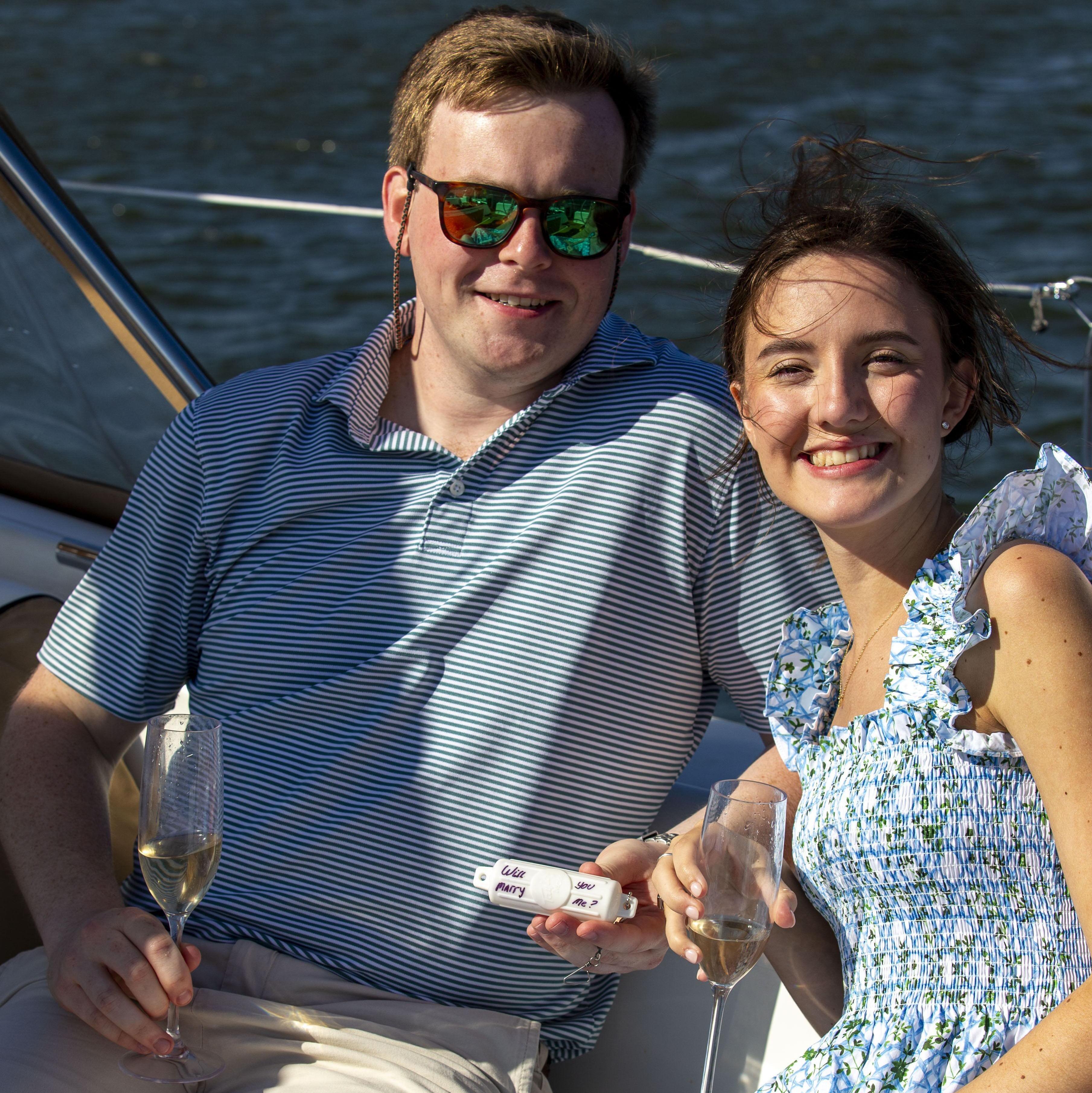 Not taking any chances with that ring on a boat!