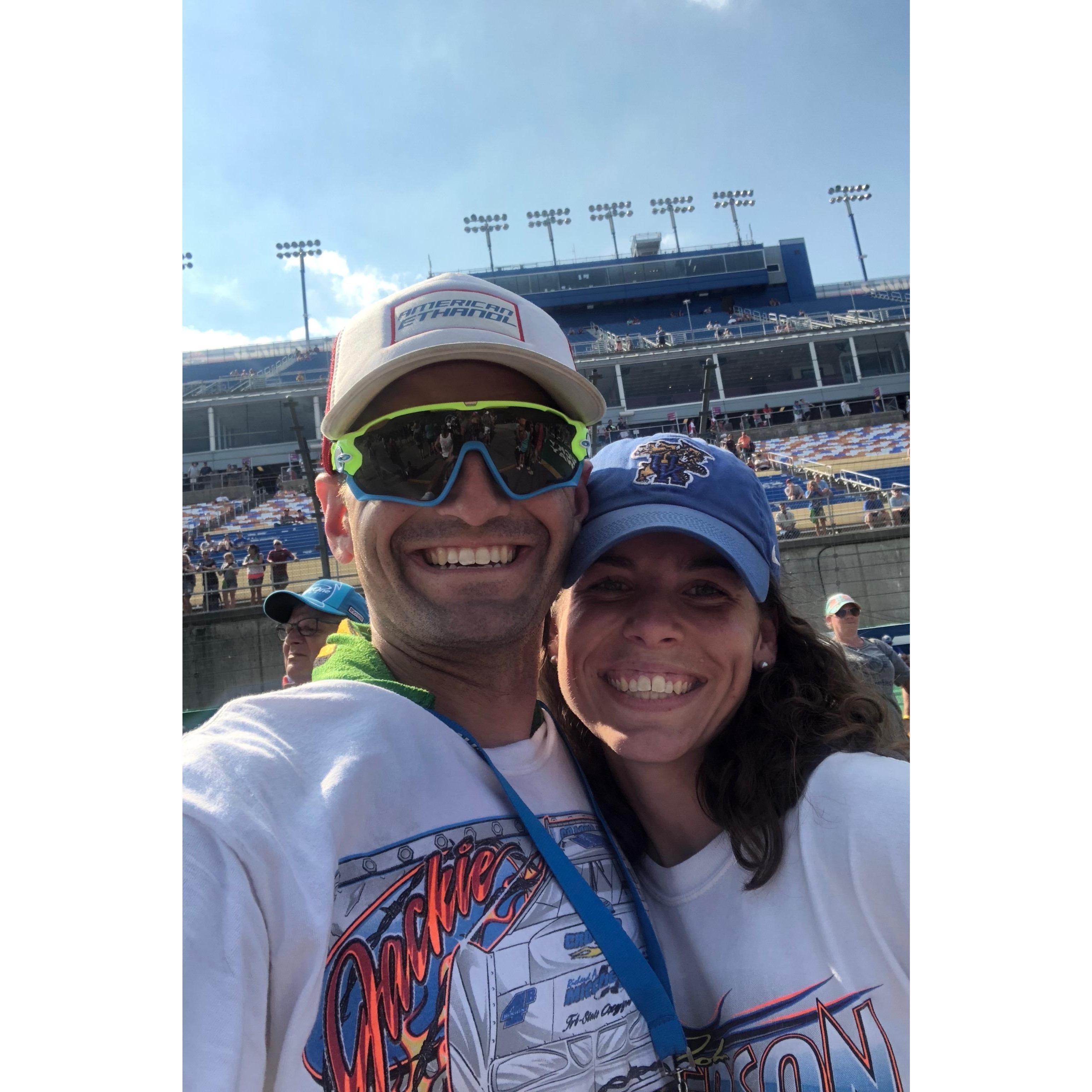 Sweating to death before the race even started.