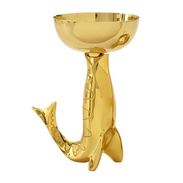 Brass Fish Bowl - High