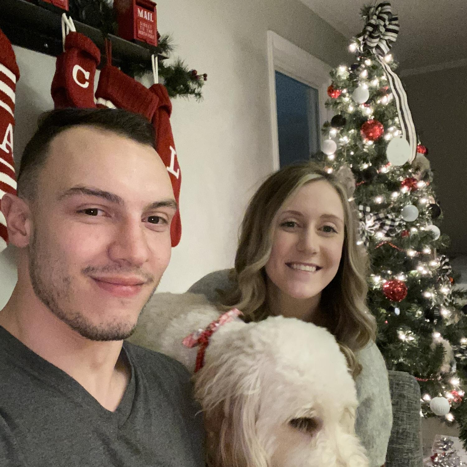 A COVID Christmas. Work restrictions kept Lakyn from traveling to PA to spend time with family, and a snowstorm kept Chris from traveling to PA. “I’ll be home for Christmas” was on repeat.