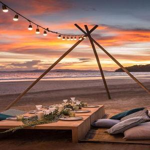 Cena romantica en la playa