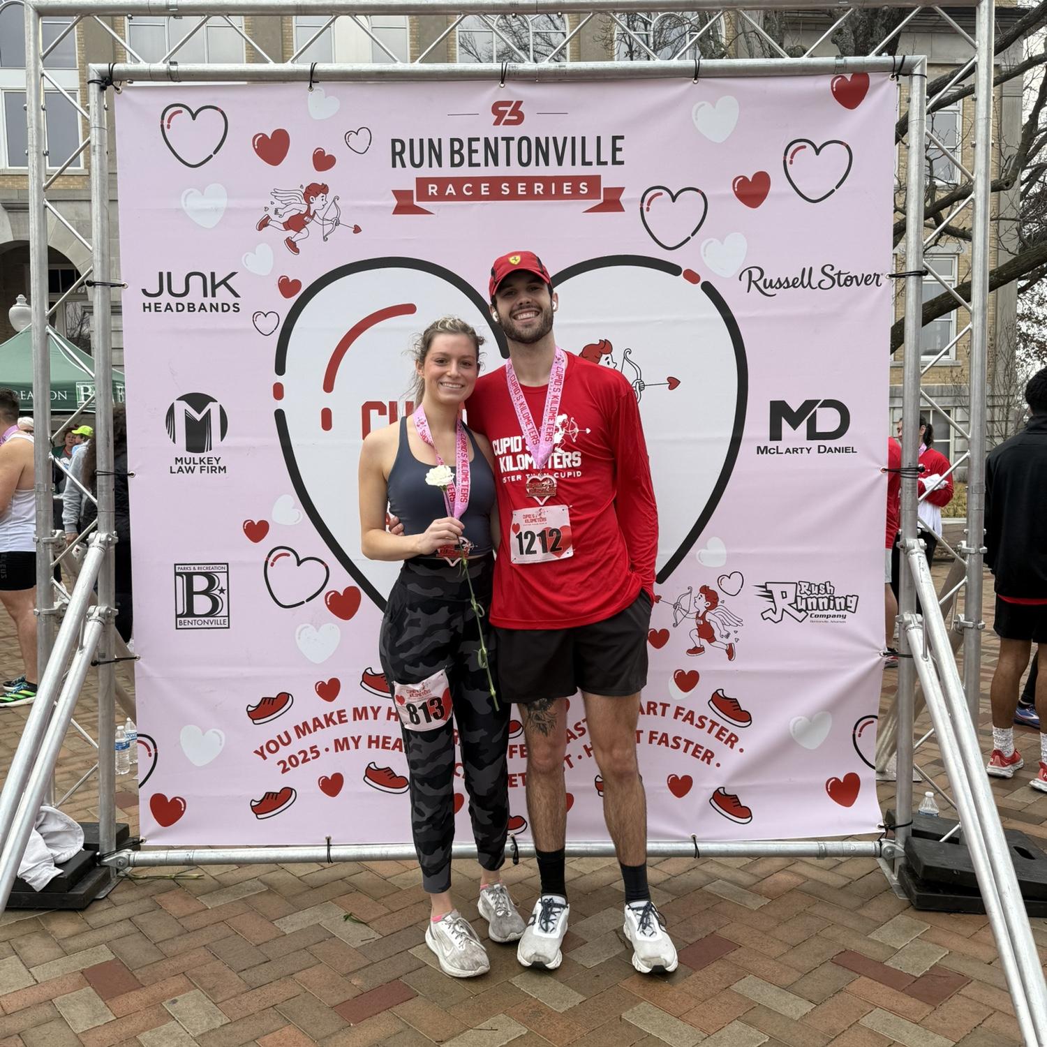 2/8/2025- Merrick's Cupid 10k and MJ's Cupid 5k. MJ placed 2nd in her age group.