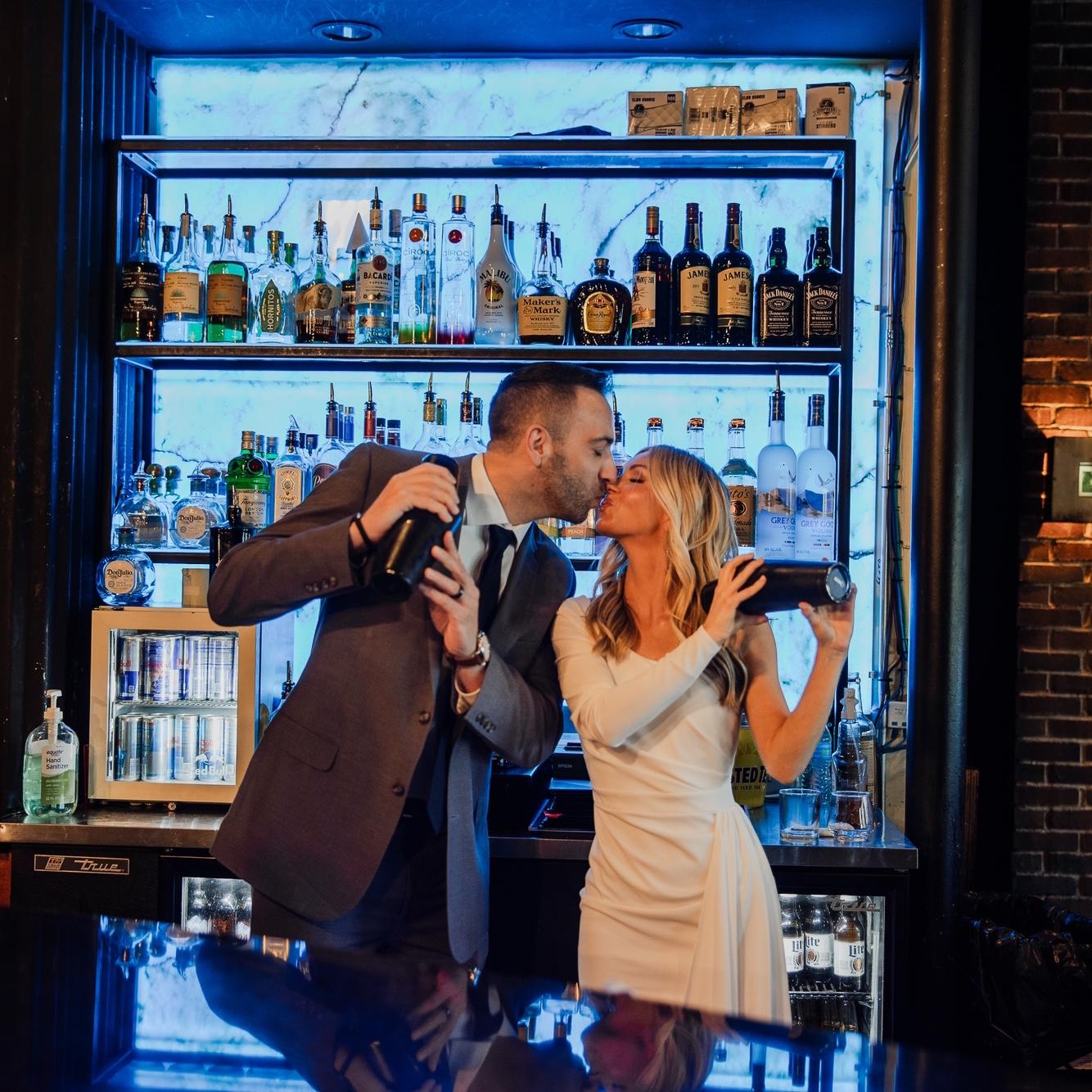 How we met… bartending at Fifth Ave ;)
