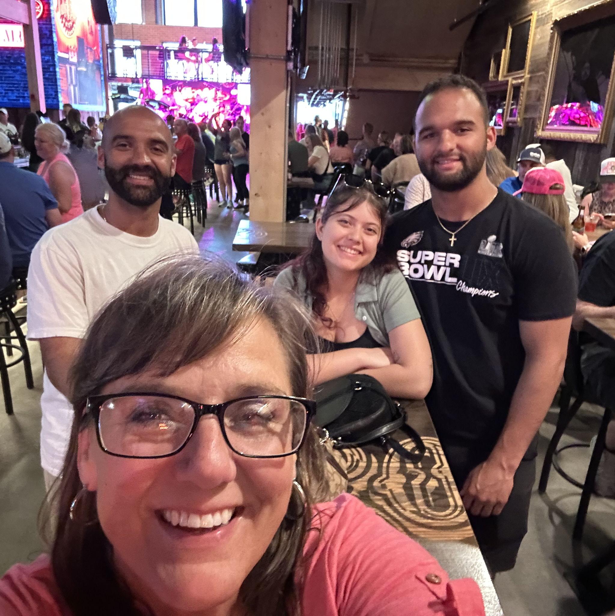 Honky Tonk bar down in Nashville with Brandon's family!