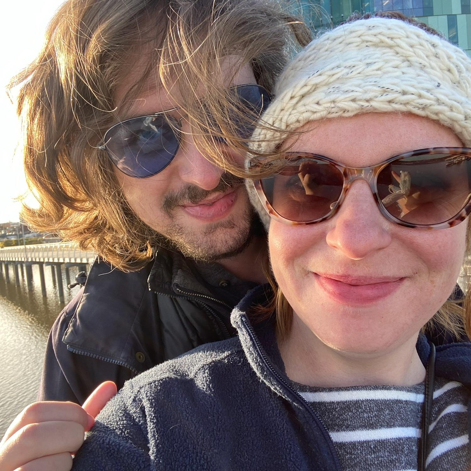 Fun fact: when we met, Morgan had long hair!
