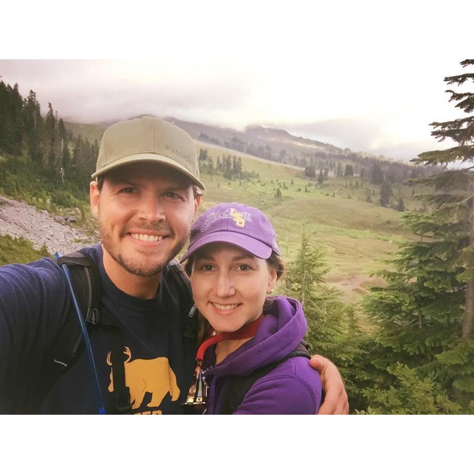 Kristina's first hiking trip with Garrett!