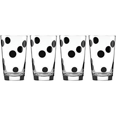 KSNY All in Good Taste Deco Dot Ap Bev, No Color, Set of 4