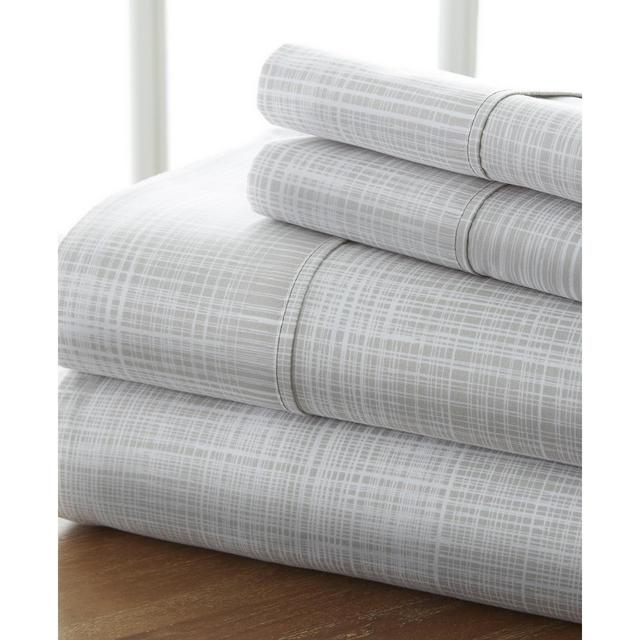 The Timeless Classics by Home Collection Premium Ultra Soft Pattern 4 Piece Bed Sheet Set - King