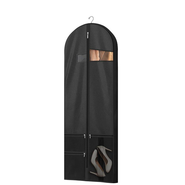 Lazebox 60 inch Garment Bags for Closet Storage and Travel with Zipper Pocket, Heavy Duty Waterproof Hanging Suit Bag with Handles for Suits, Coats, Jackets, Shirts, 1 pack