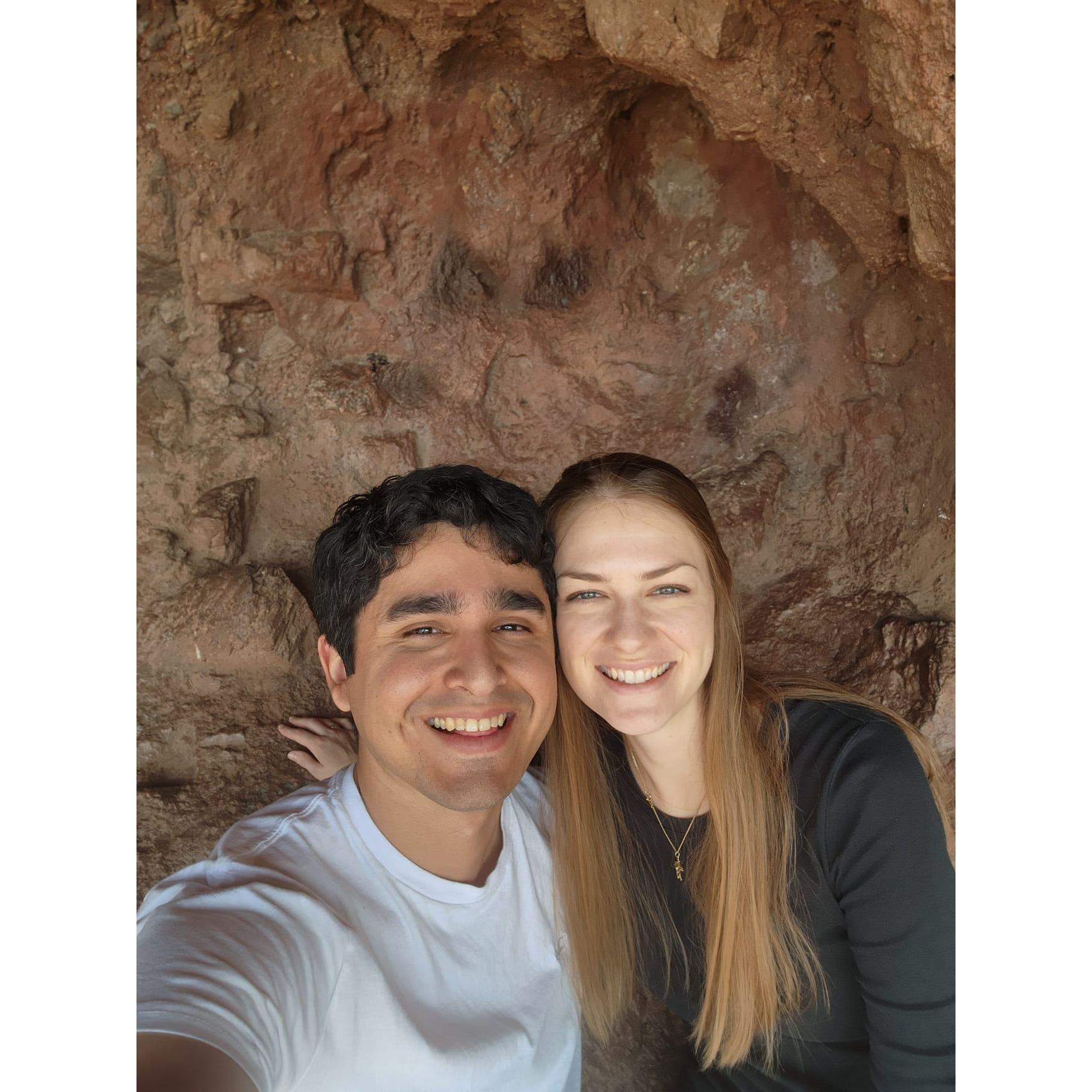 At Hole in the Rock on Thanksgiving day