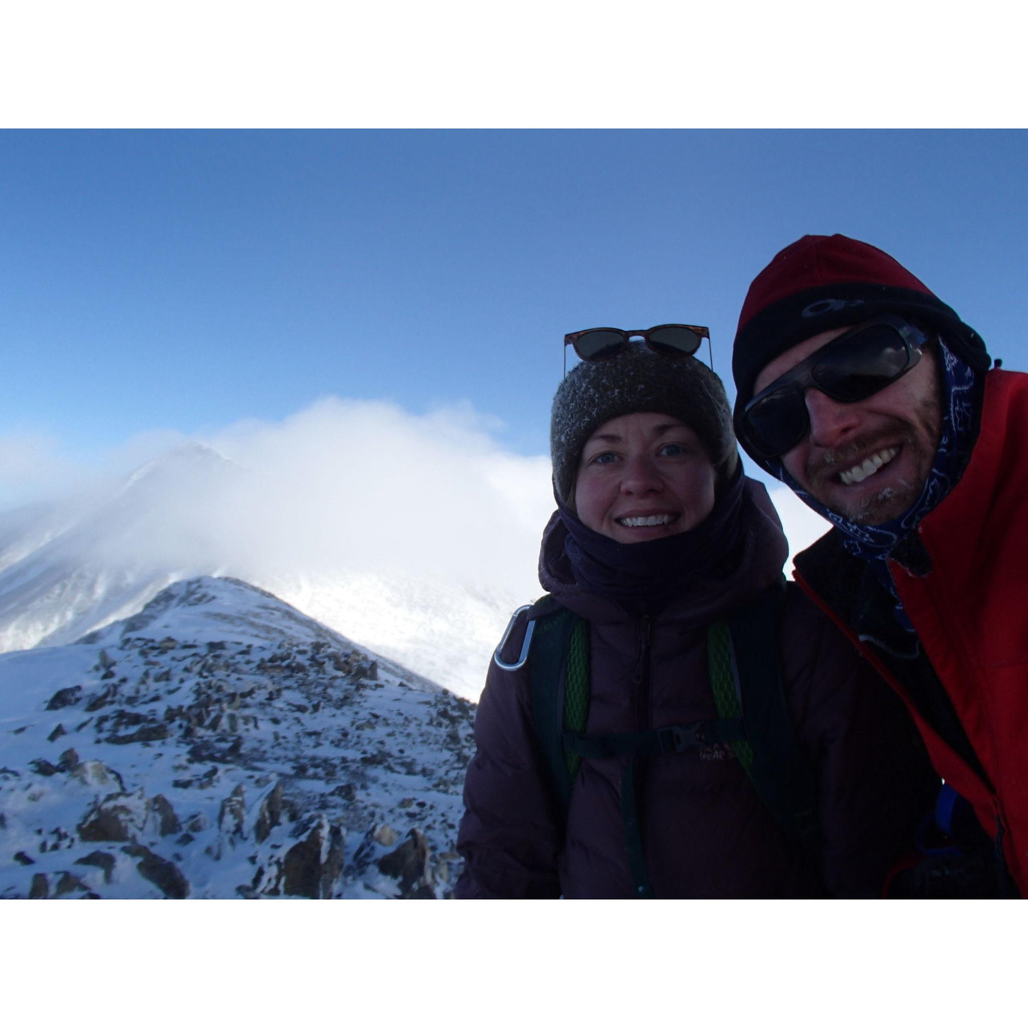Winter climb of Grizzly Peak