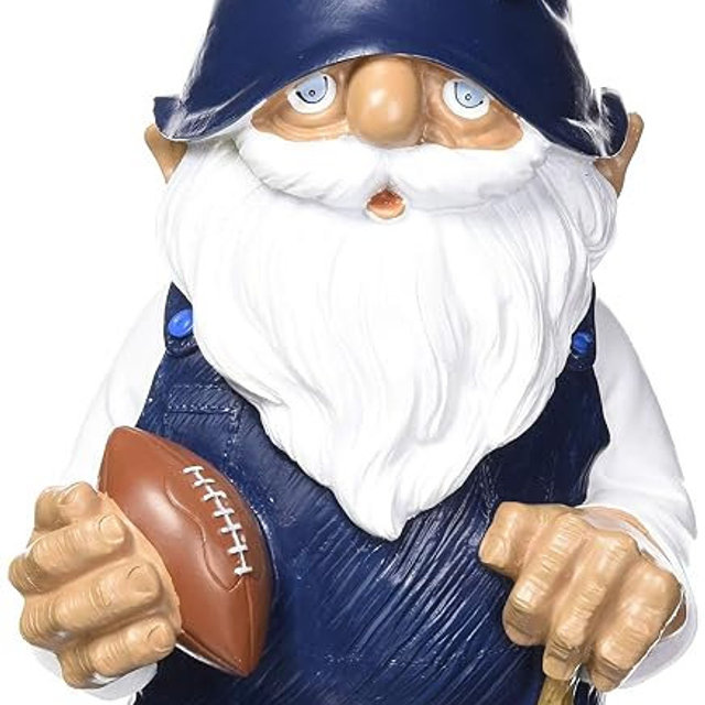 NFL Resin 11.5" Team Logo Outdoor Garden Statue Gnome