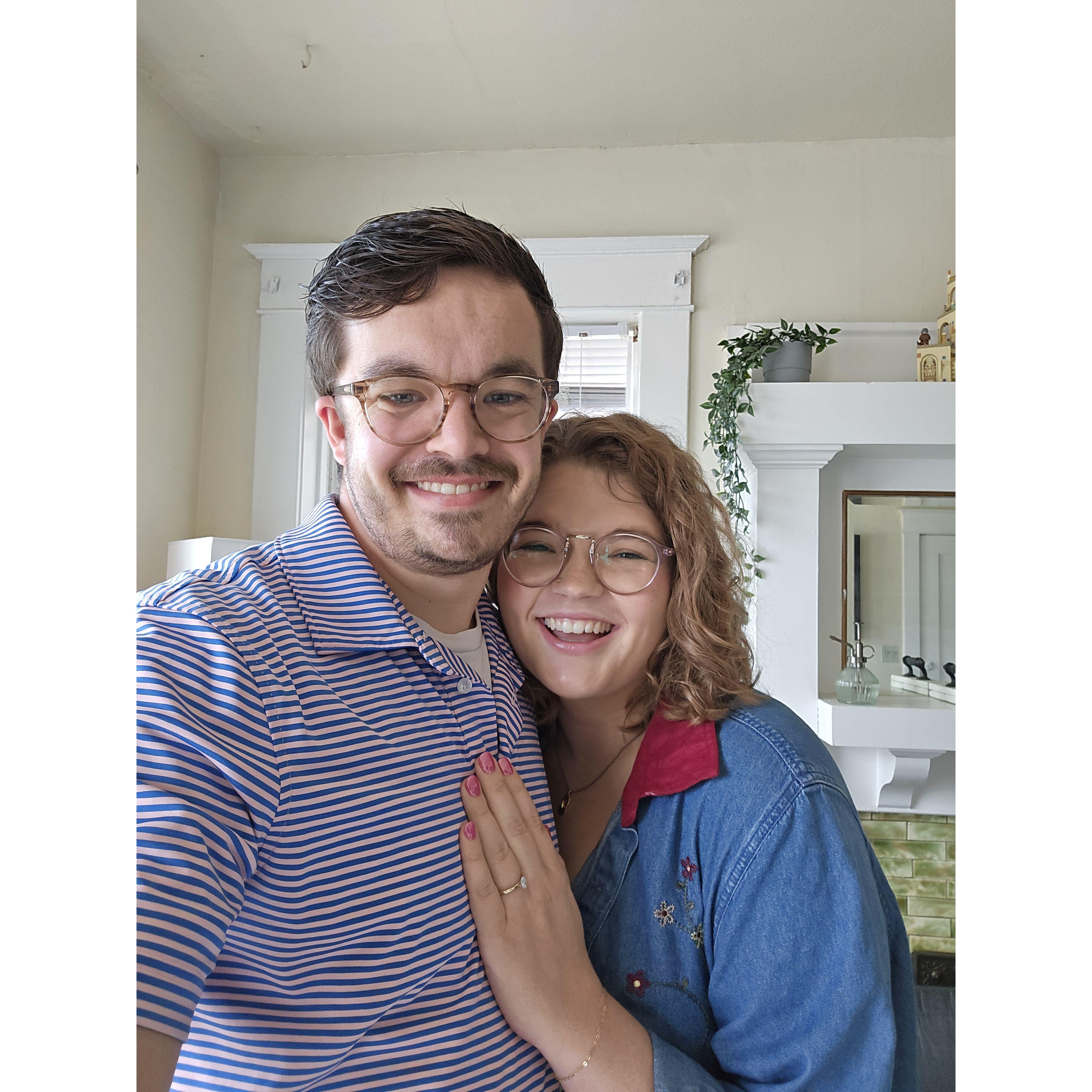 August 23- We're engaged!