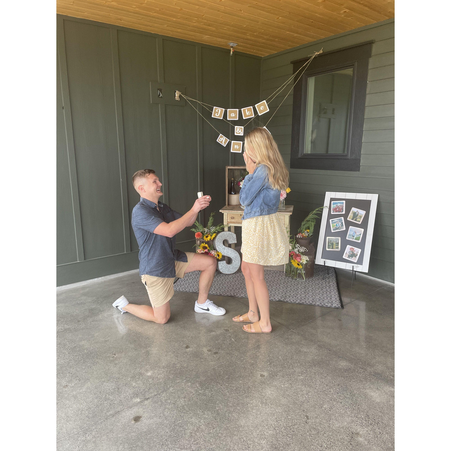 The engagement! Anna was completely taken by surprise.