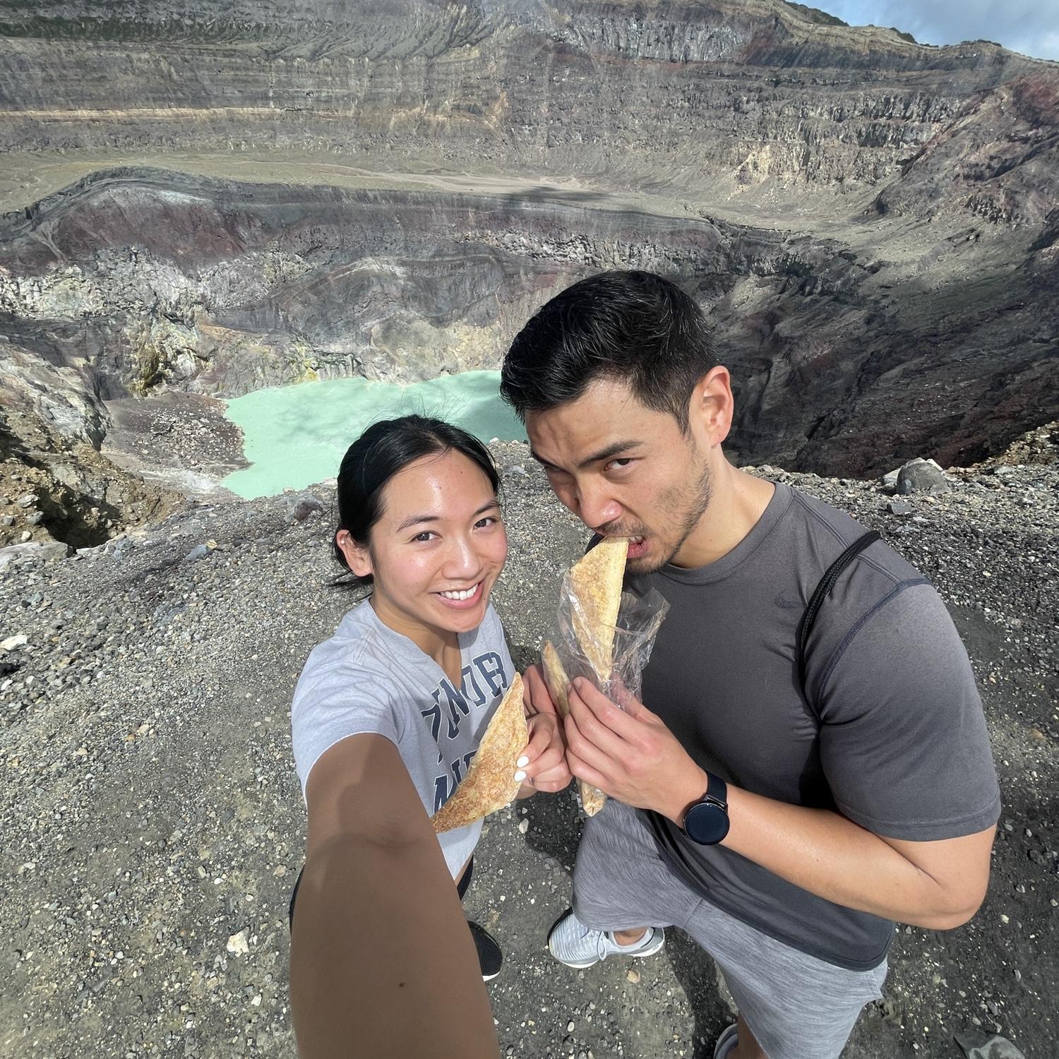 A volcano hike in El Salvador