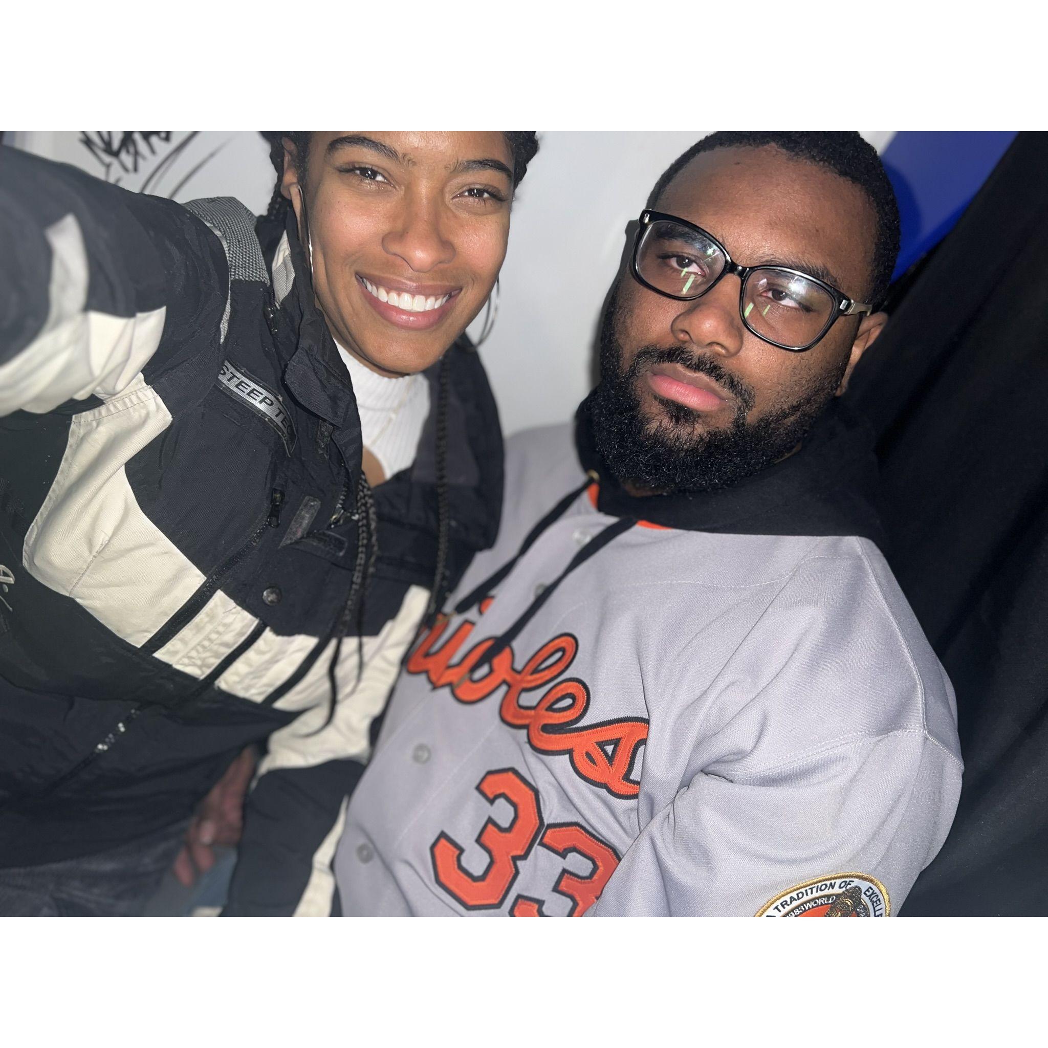 A night out on our first weekend back home from San Diego.