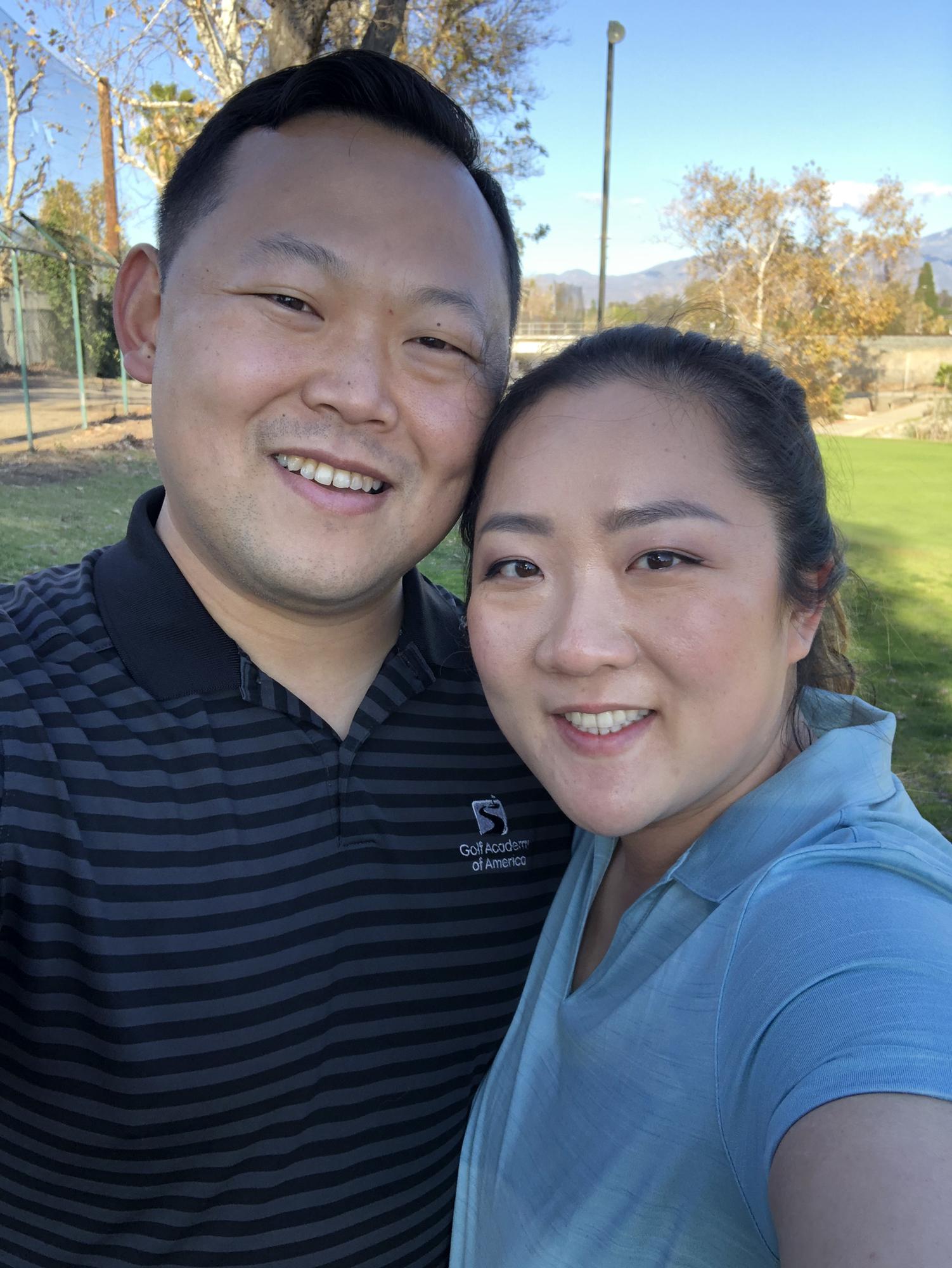 First round of golf together!!