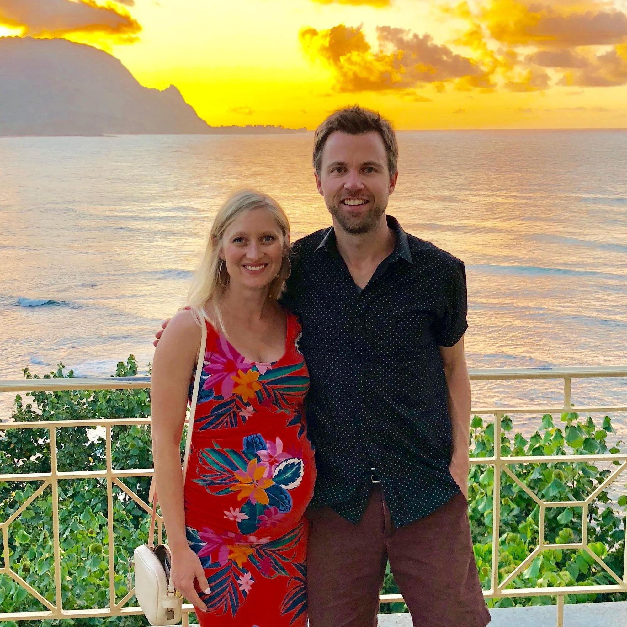 Our engagement/honeymoon in Hawaii! The night Ryan planned to propose but the crowds on the golf course just didn't present the perfect opportunity :)