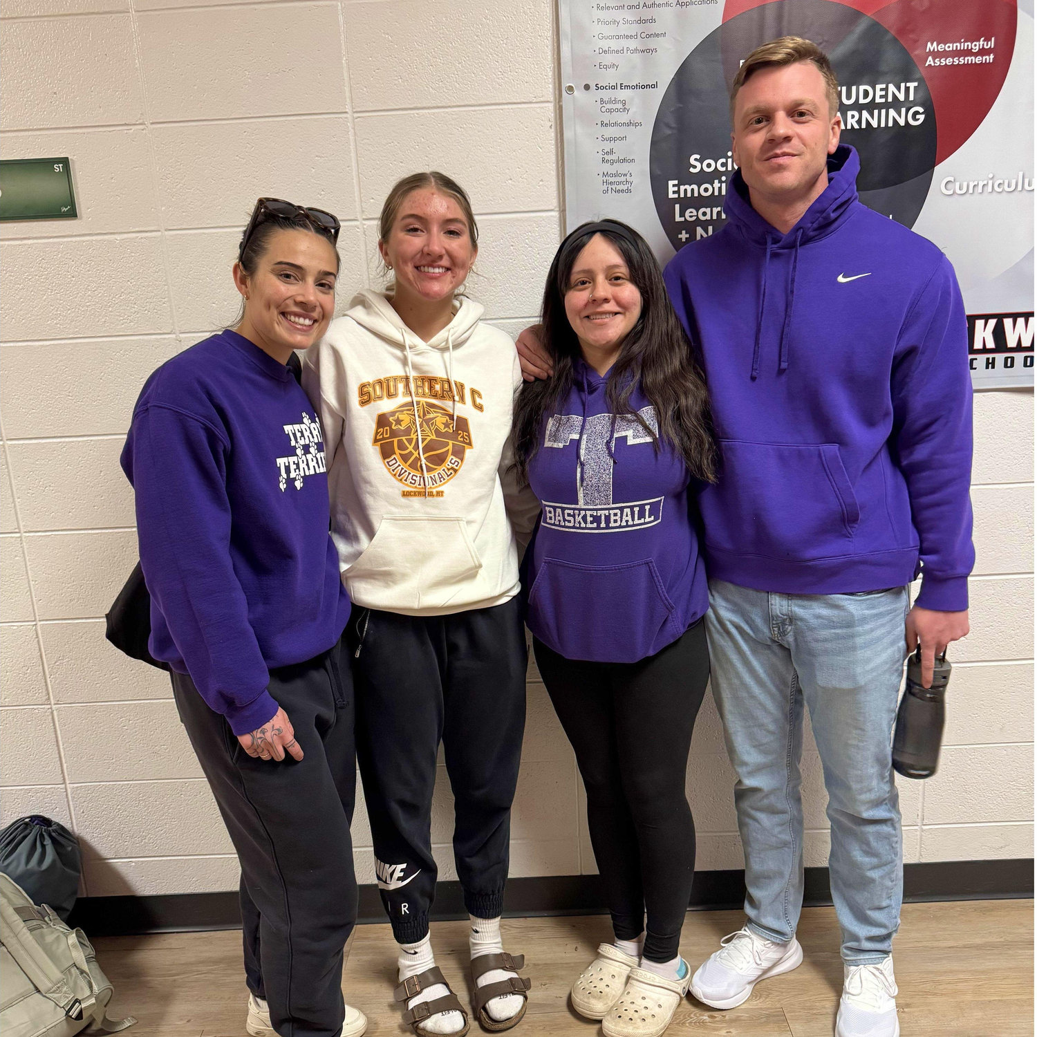 Wearing purple for Kiera's Divisional tournament