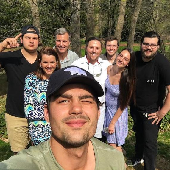 Easter 2017--Justin's introduction to the Anastasi-Blachowski clan