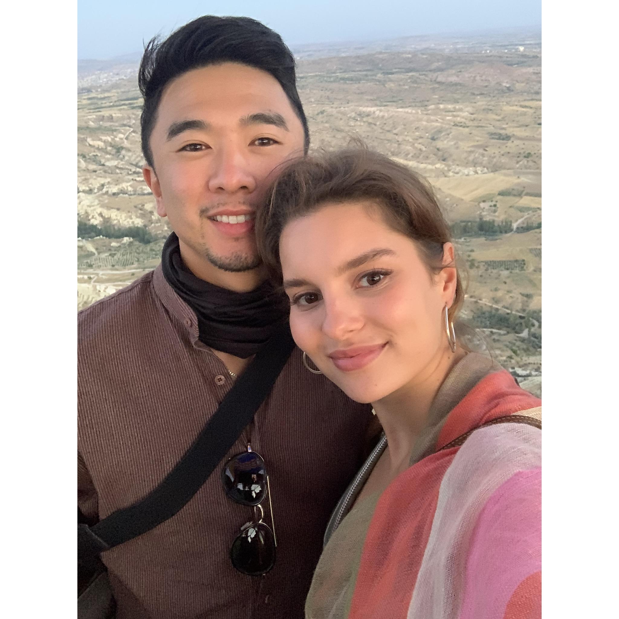 Hot air balloon ride in Cappadocia, Turkey