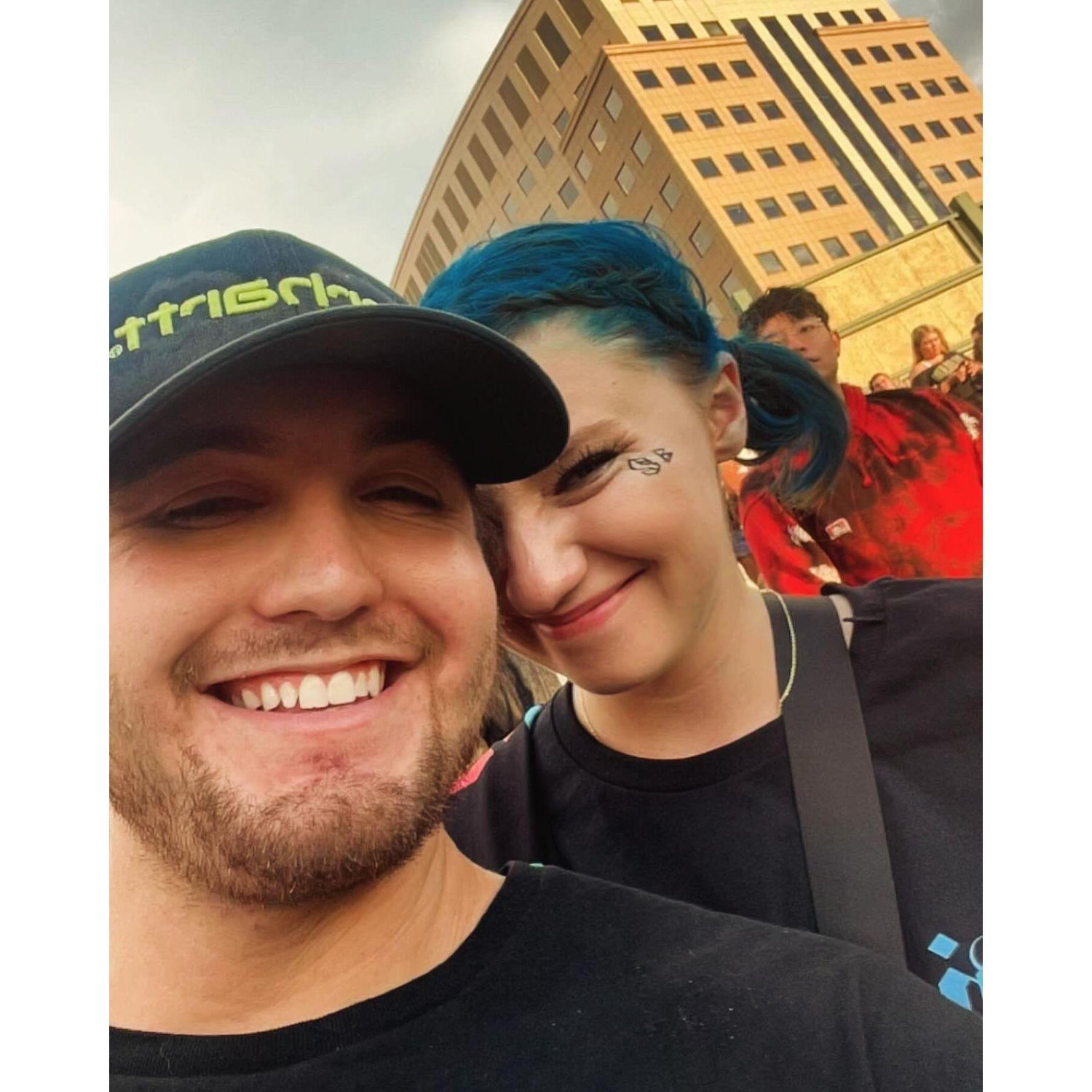 Our heads are matching!