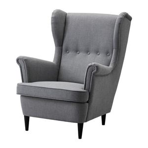 STRANDMON				Wing chair, Skiftebo light beige $279.00