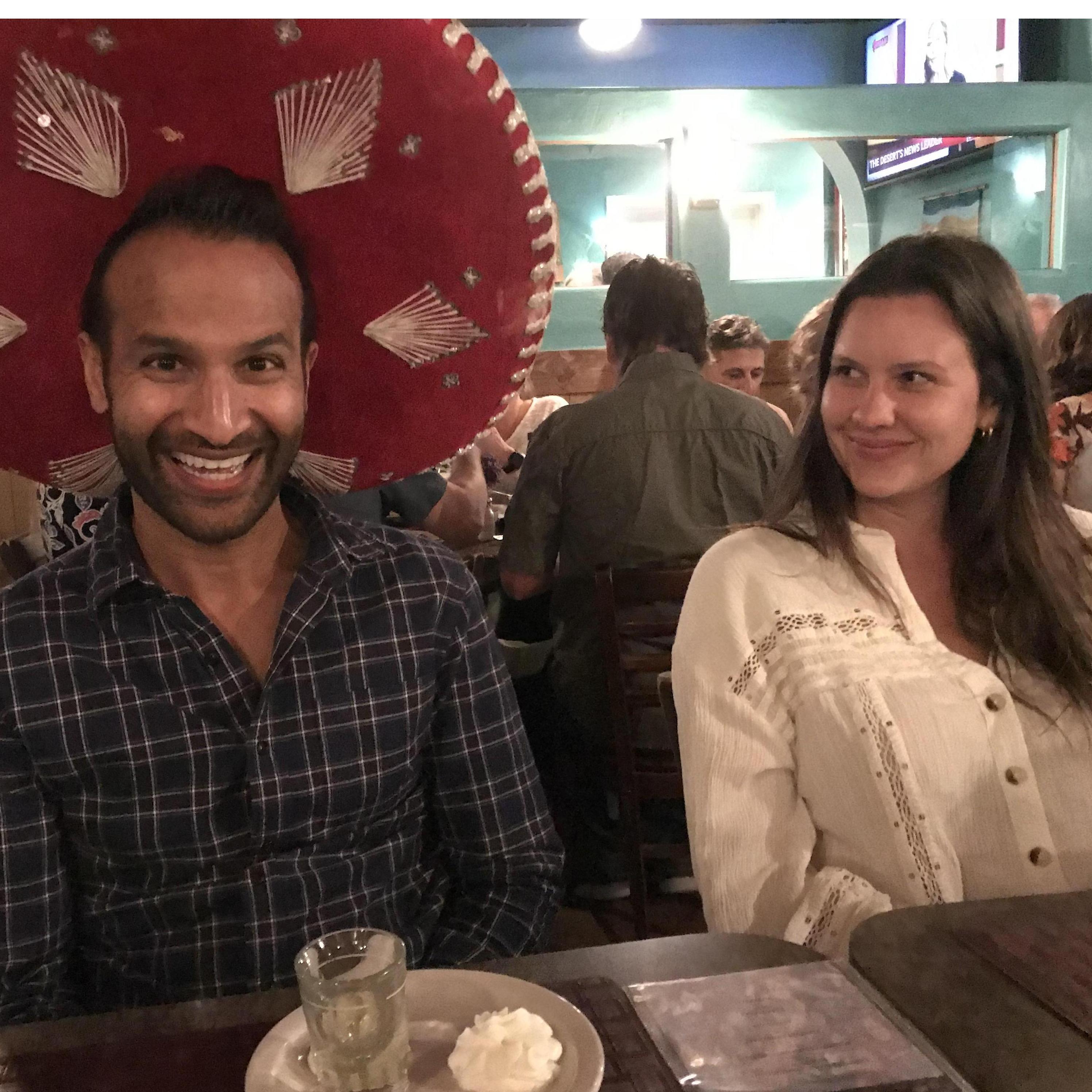 Courtney always likes to tease Shalin!  Palm Springs, 2019