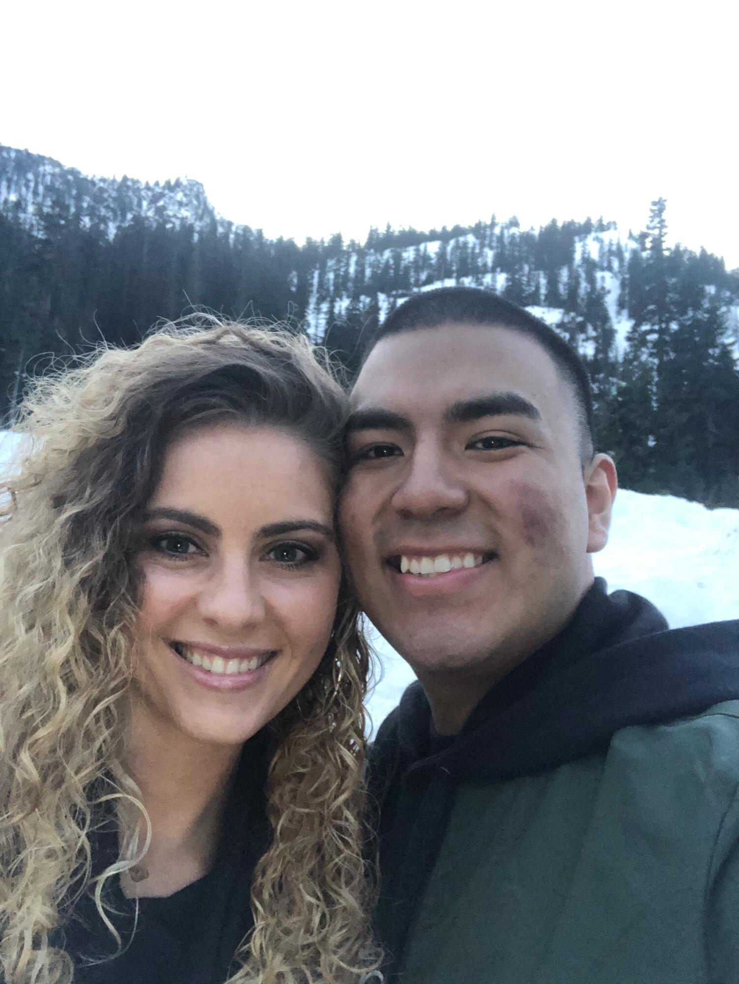 Snow pictures together in snoqualmie!