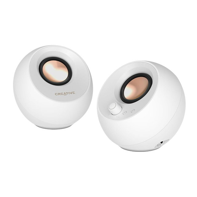 Creative Labs Pebble PRO 2.0 USB Computer Speakers - White