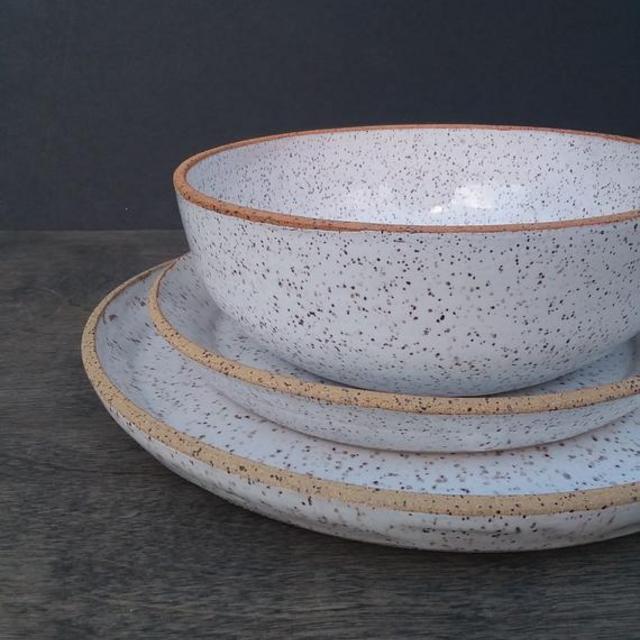 Ceramic Speckled Dinnerware Set
