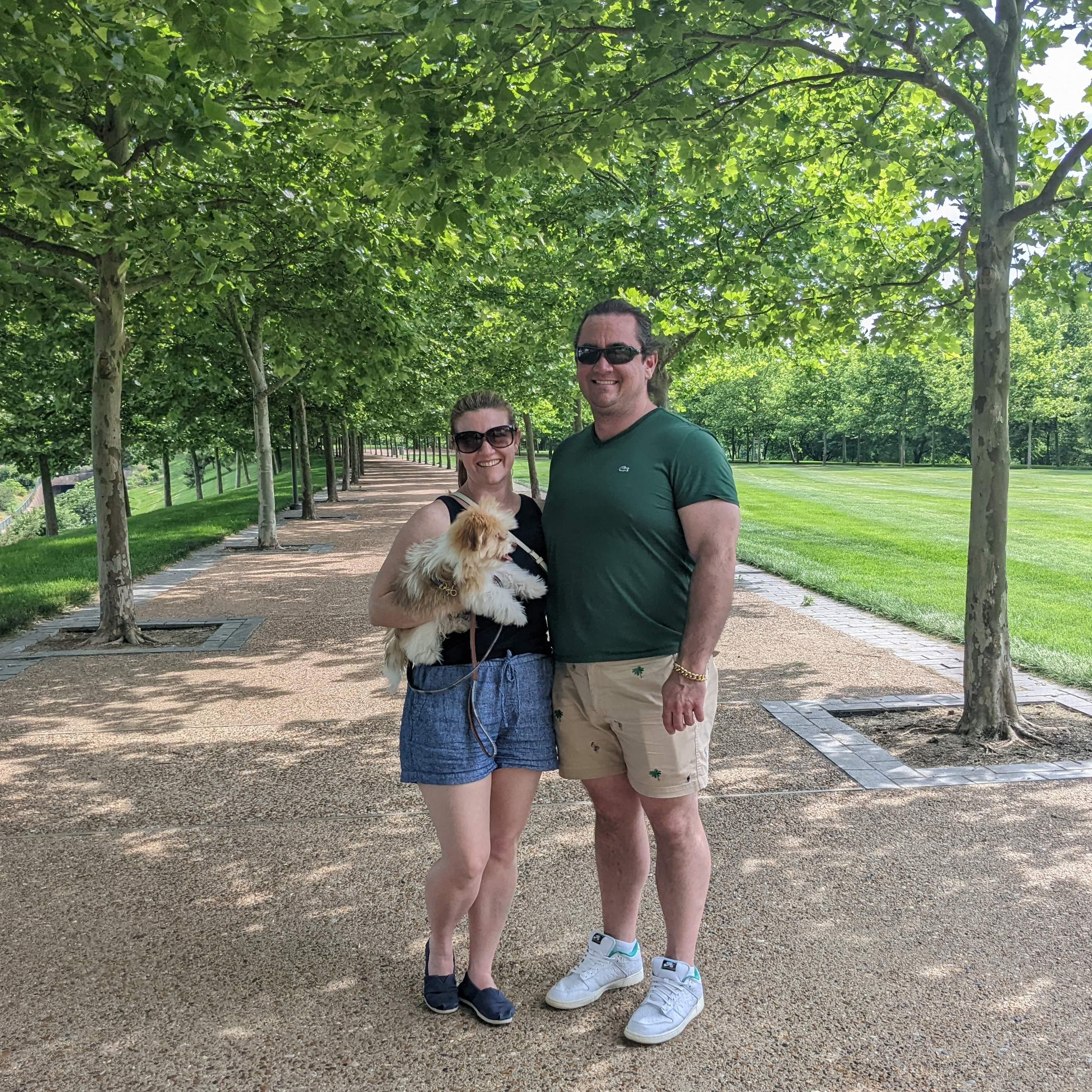 At the Gateway Arch National Park