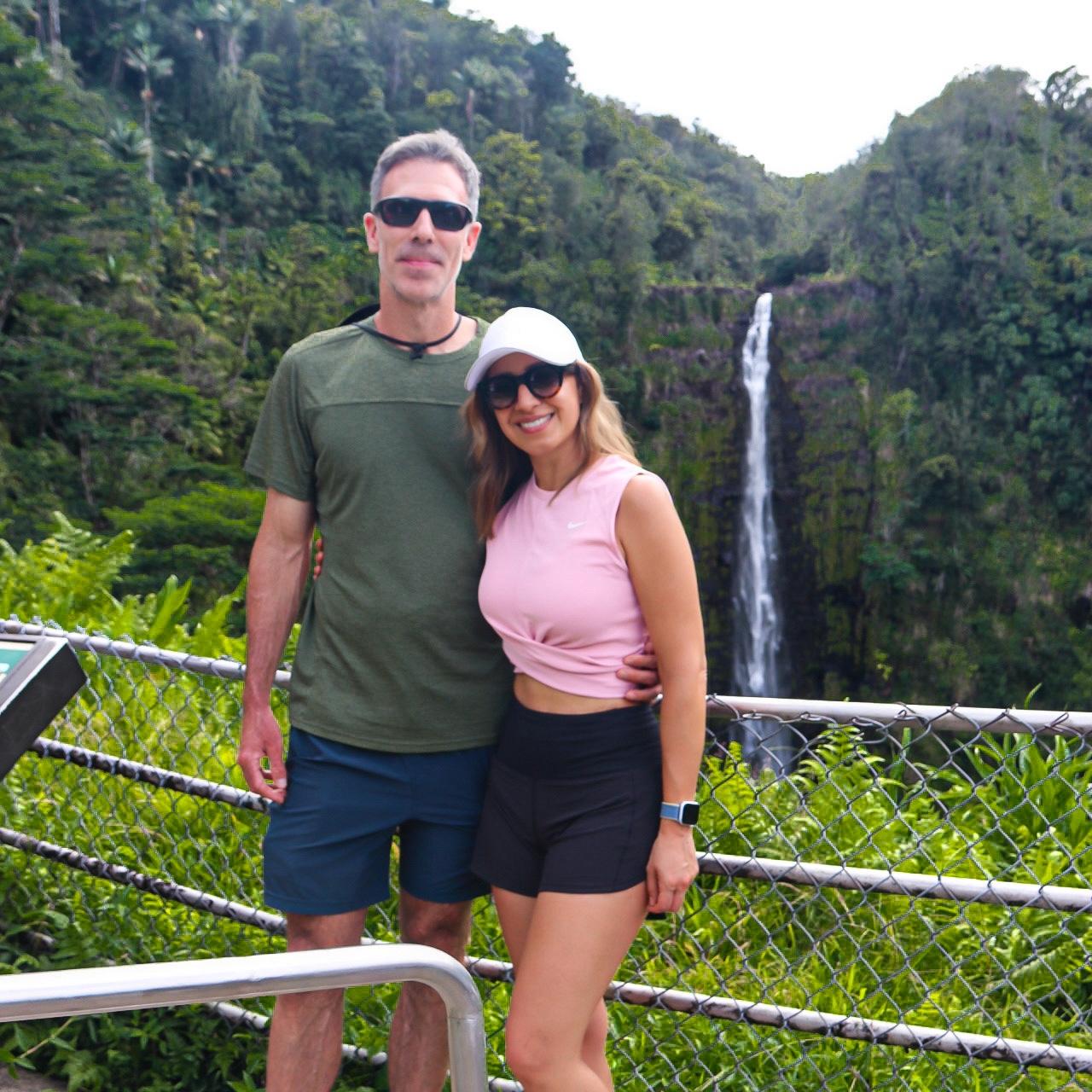 Our very first photo together at one of our favorite destinations . . . Hawaii!