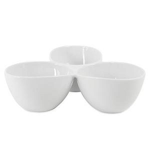 Everyday White® by Fitz and Floyd® 3-Section Dip and Condiment Server