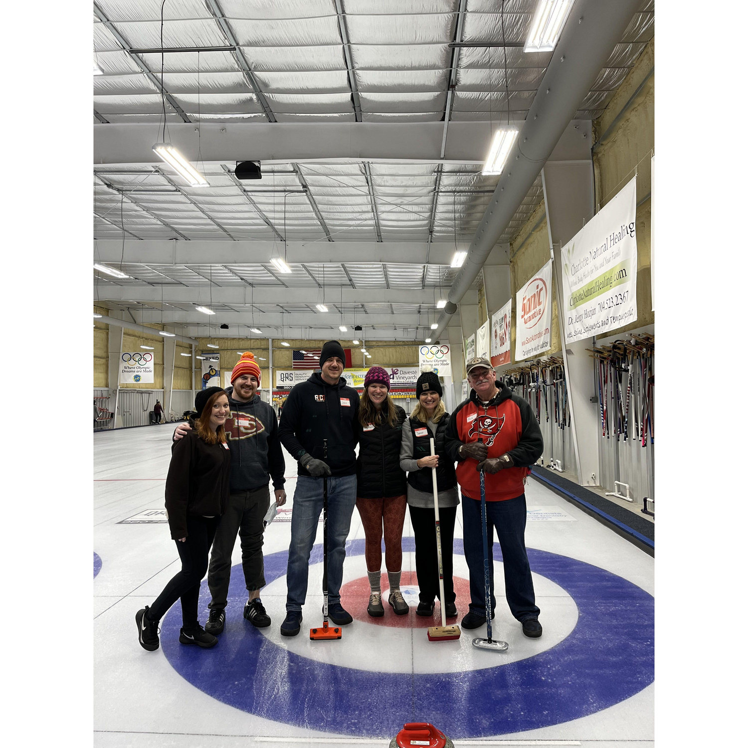 First group date with Blaire's family. Curling!