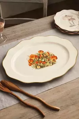 Mushroom Ceramic Serving Platter