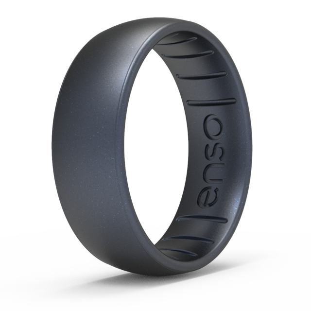 Elements Classic Silicone Ring - Black Pearl (Size 8)
