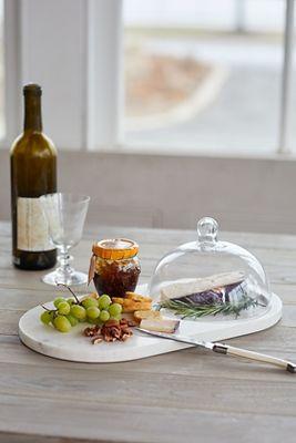 Marble Serving Board with Cloche