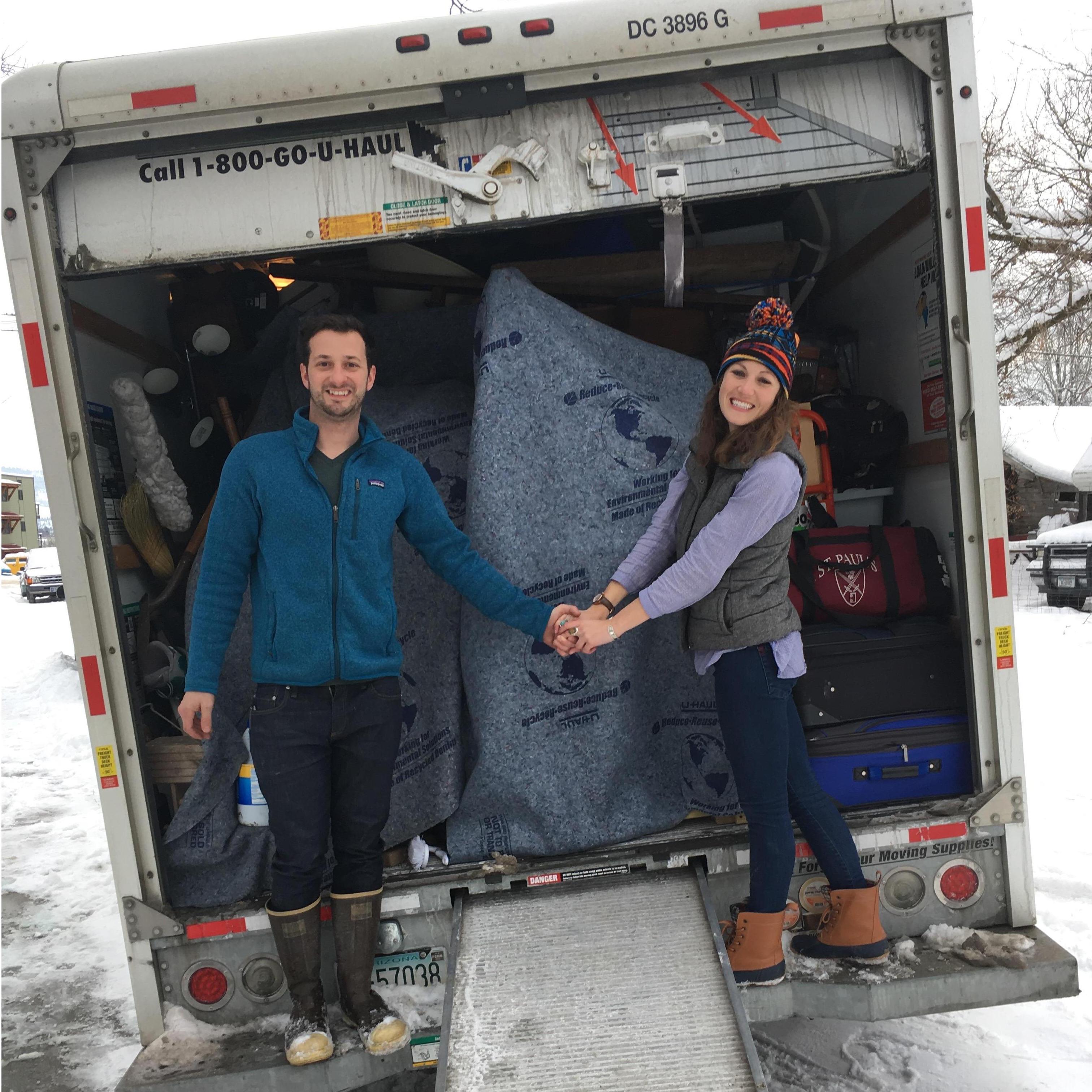 Holy uhaul! We've moved four times together, Montana->Indiana->Montana->Idaho