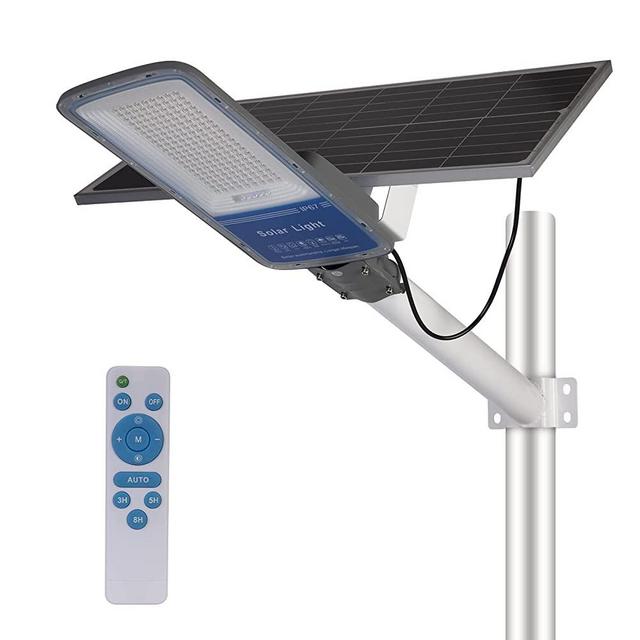 400W Solar Street Lights Outdoor, Light Sensor Dusk to Dawn 30000Lm 6000K Super Bright LED Solar Flood Light with Remote, IP67 Waterproof for Yard Parking Lot Street & Area Lighting.
