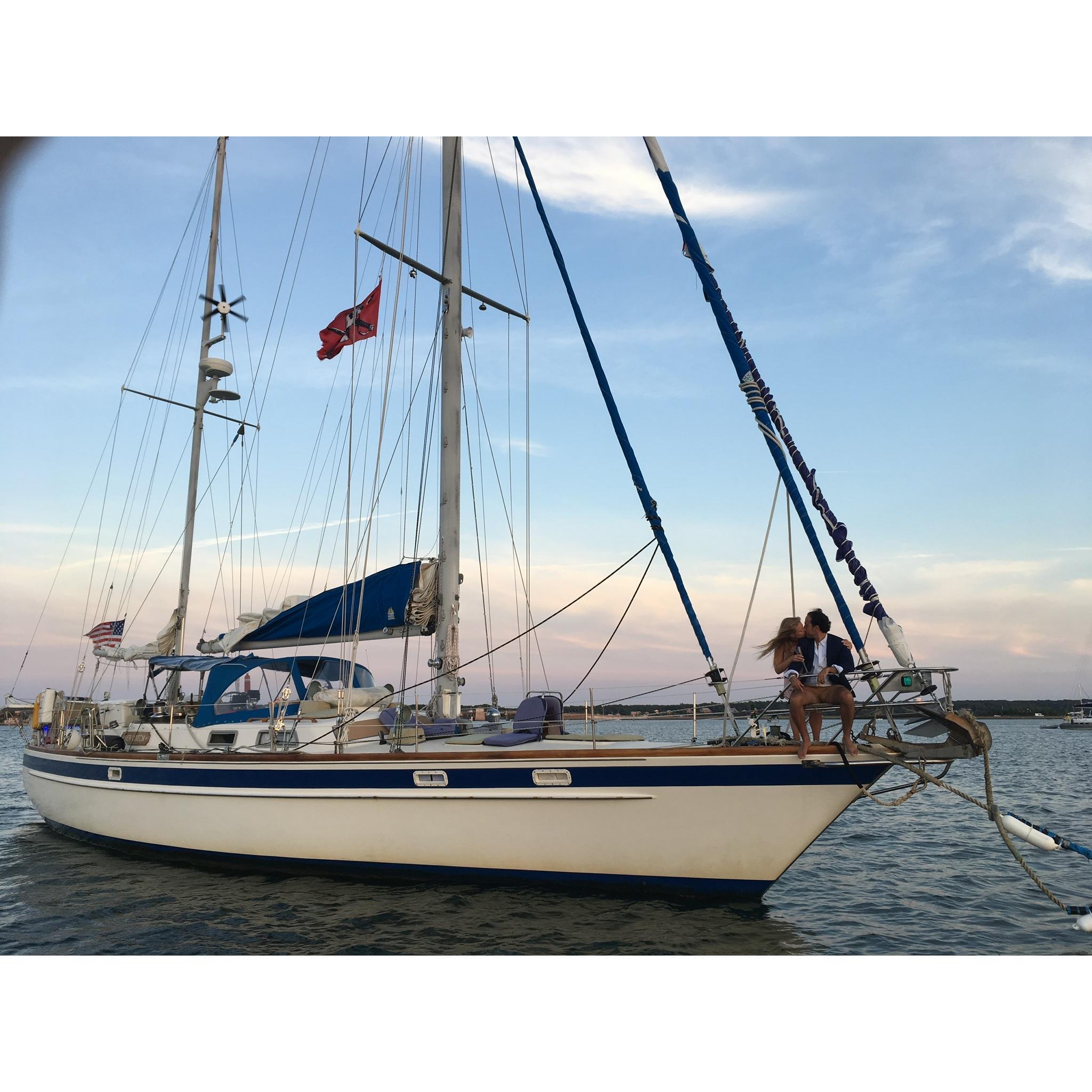 Right after getting engaged aboard the Sea Witch