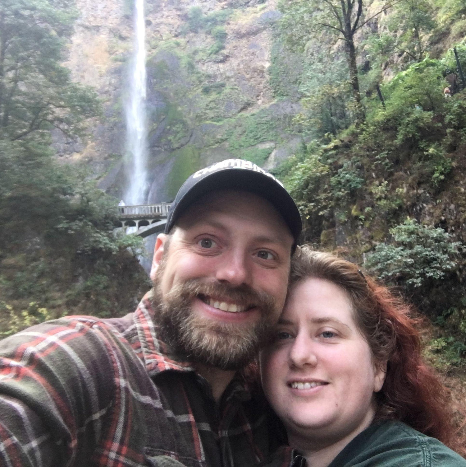First time to Multnomah Falls together.