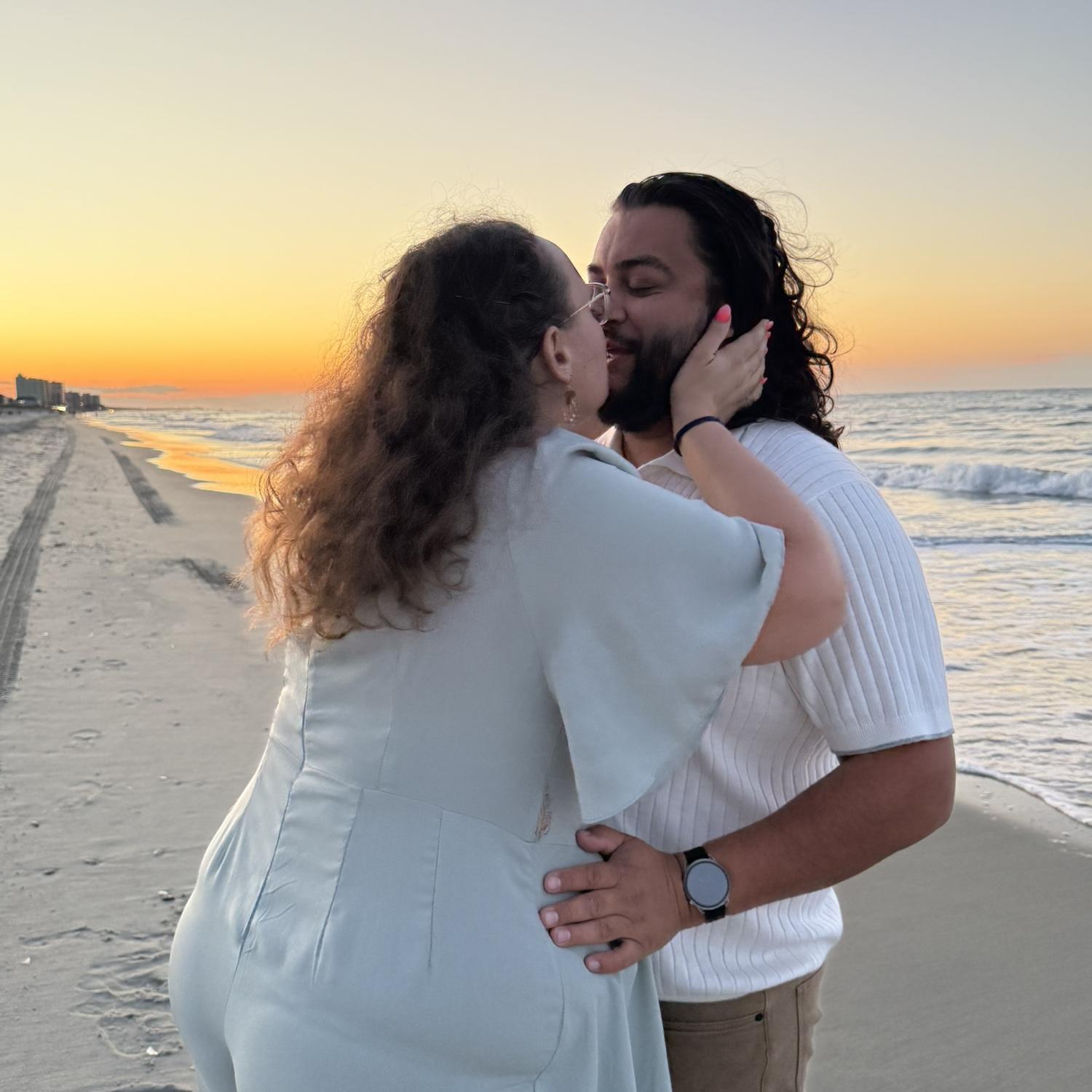 Right after he popped the Question