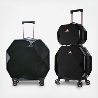 Kensie Octagon 3-Piece Hardside Luggage Set