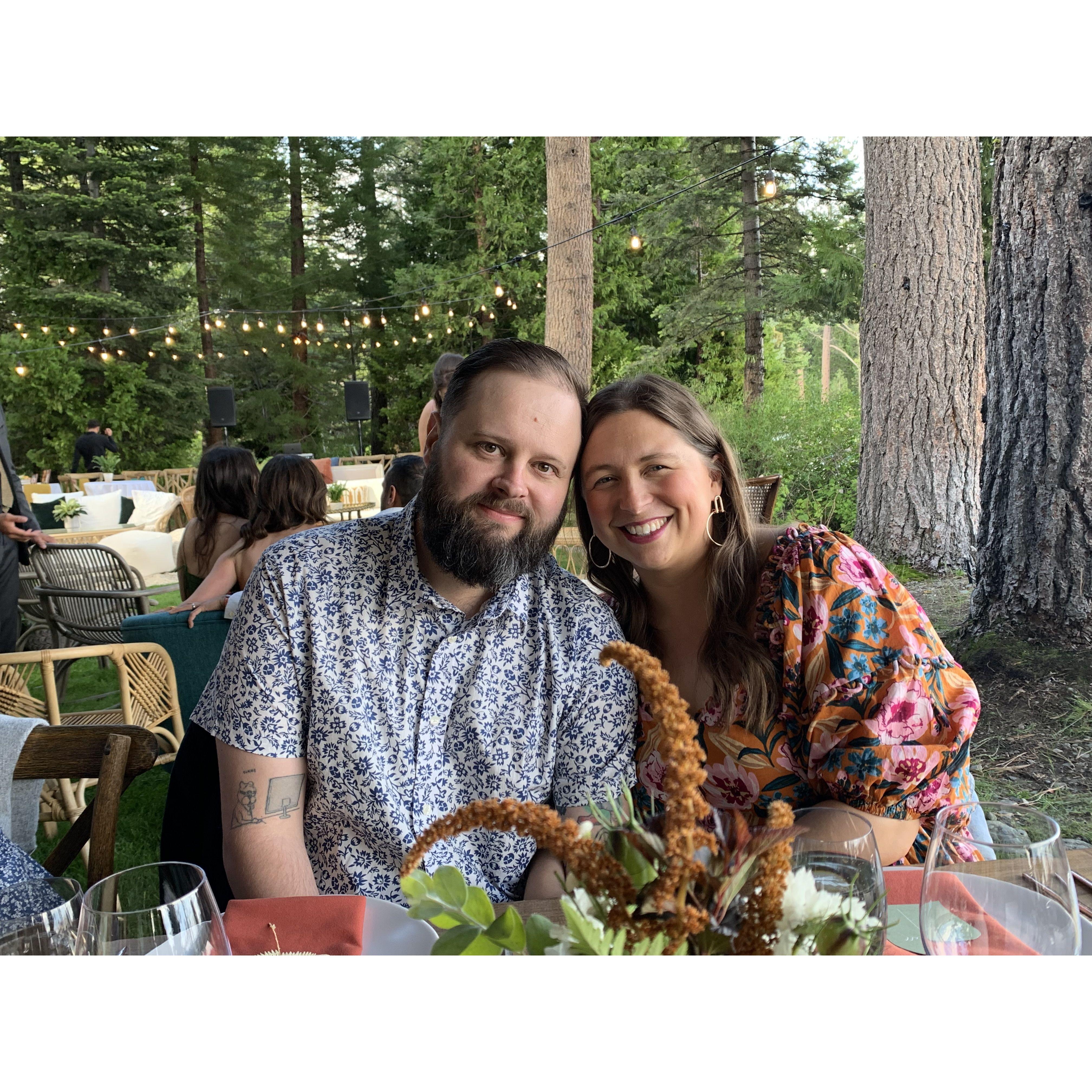 At Grace and Danny's wedding