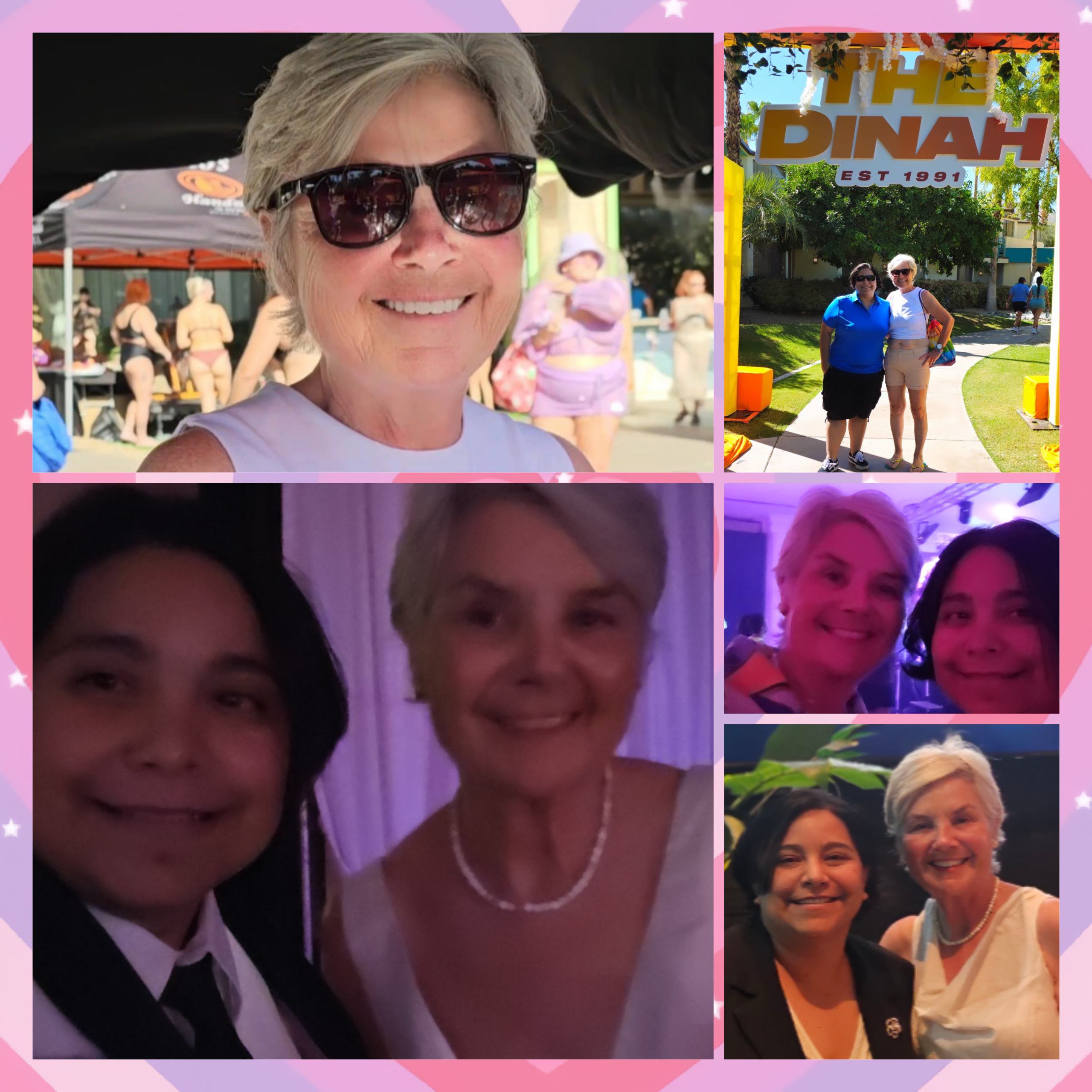 Collage I made from Dinah Shore 2024