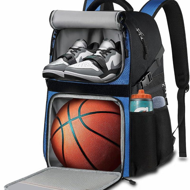 LOINTET Basketball Bag Backpack with Ball Holder Shoes Compartment, Large Basketball Accessories Sports Bag